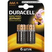 Батарейка Duracell AAA MN2400 LR03 * 6 81485017
